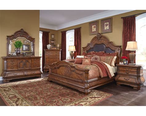 The most common bedroom furniture set material is wood. AICO Bedroom Set Tuscano Melange AI-34000-34SET