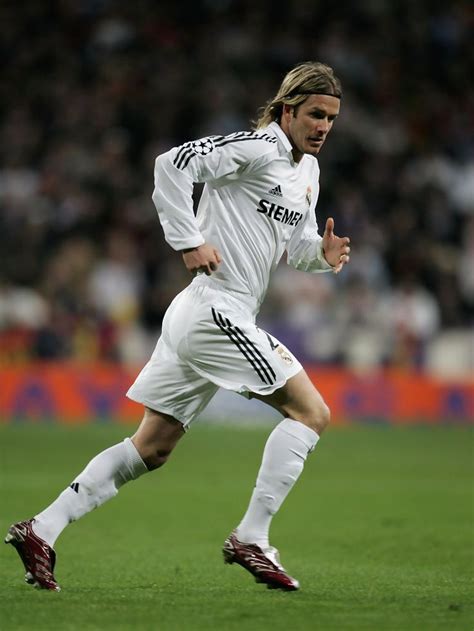 Beckham, fundador y copropietario del inter de miami, pretende a ramos cuando abandone el fútbol europeo. David Beckham of Madrid in action during the UEFA ...