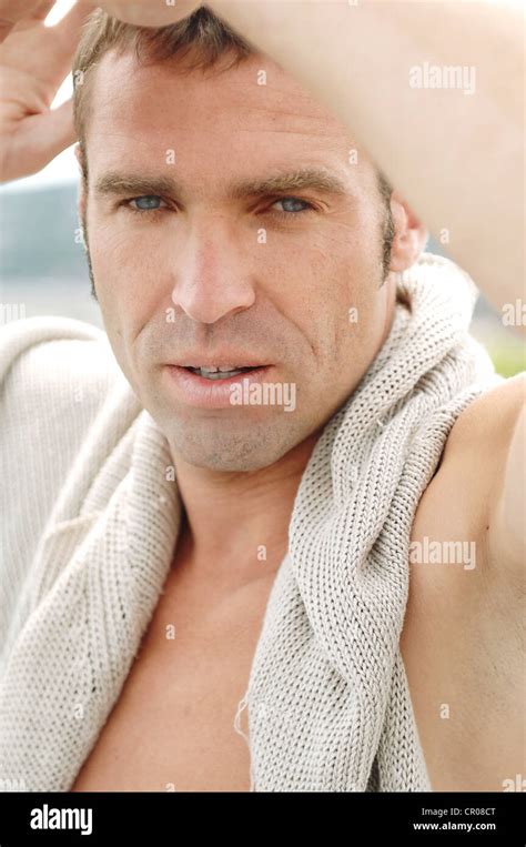 Outdoor Portrait Of A Man 37 Years Stock Photo Alamy