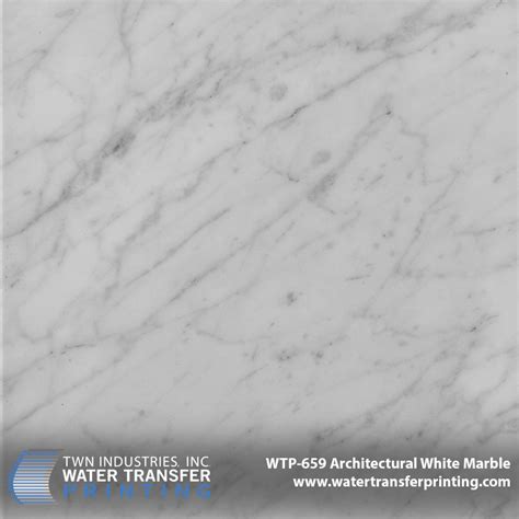 Architectural White Marble Hydrographic Film Wtp 659 Twn