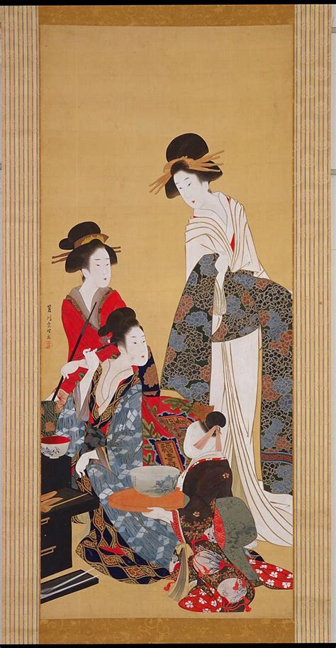masterpieces of japan on twitter courtesans dressing and making up by hishikawa sōri early