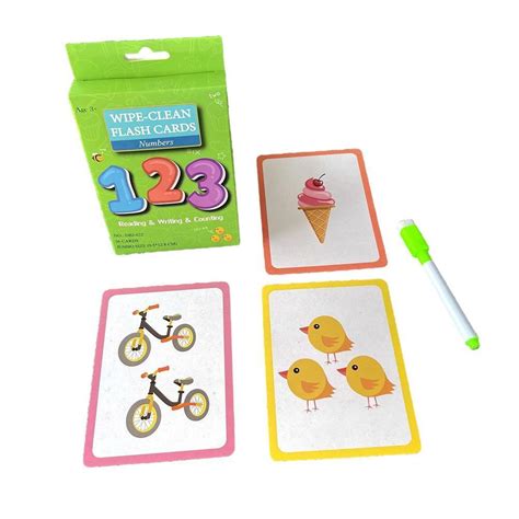 Buy Baby Learn Number Card Flashcards Cognitive Educational Toys Picture Memorise Games Gifts