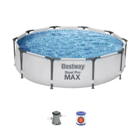 Bestway Steel Pro Max 10x30 Above Ground Outdoor Swimming Pool With