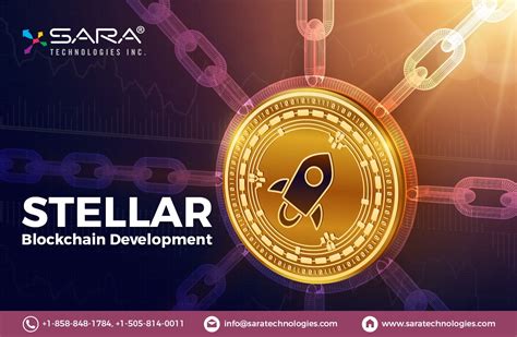 a gold coin with the words stellar blockchain development on it and an image of a