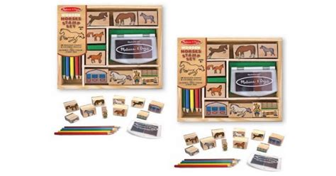 Melissa And Doug Wooden Horse Stamp Set £344 Tesco Direct