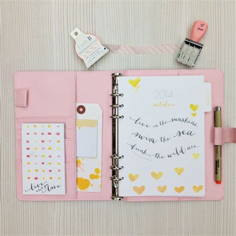 Love How The Pastel Pink Planner Matches The Inserts By Happiescrappie