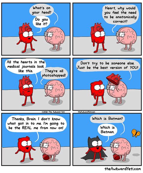 17 comics that illustrate the tricky relationship between your heart and brain funny quotes