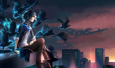 800x480 Night Lights Anime 800x480 Resolution Hd 4k Wallpapers Images