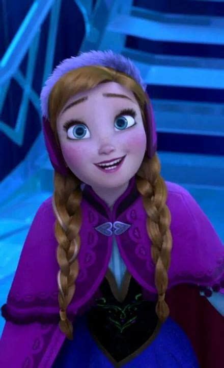 An Image Of A Frozen Princess With Long Hair