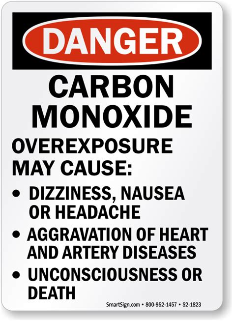 Beware of the dog safety sign warns you that there is a dog on the premises. Carbon Monoxide Safety Signs | Carbon Monoxide Warning Signs