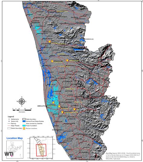 Kerala Floods Map Jungle Maps Map Of Kerala Flood Helps You Find
