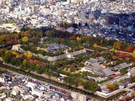 The Huge Complex Of Nijo Castle Seen From Above Kyoto Japan Photo