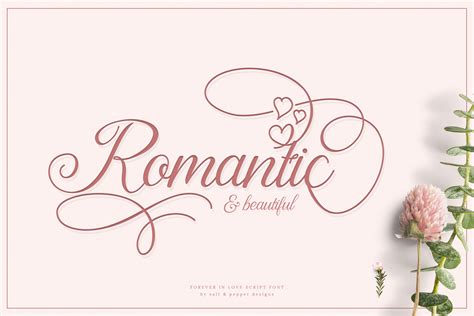 Forever In Love Script Wedding Fonts Romantic Fonts Beautiful Fonts