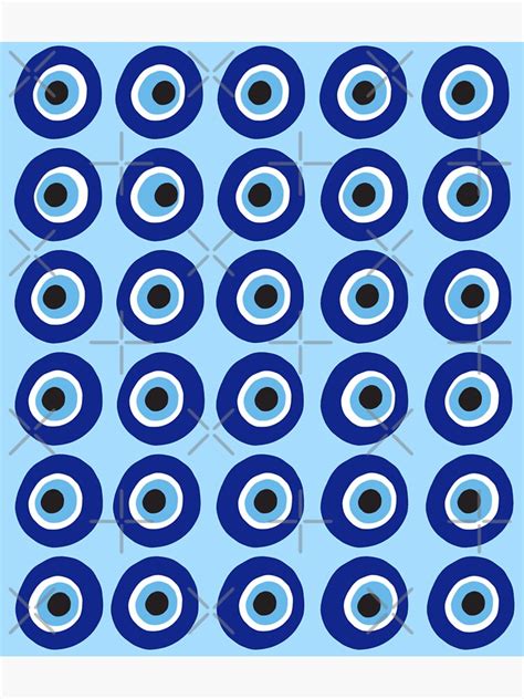Preppy Evil Eye Preppy Aesthetic Preppy Blue Sticker For Sale By