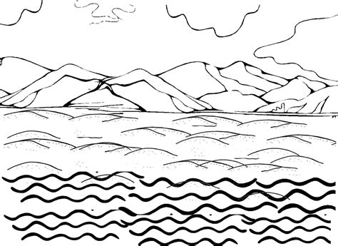 Ocean Waves Coloring Pages At Free Printable