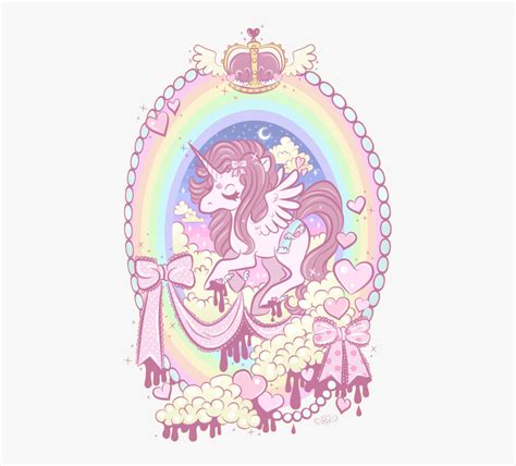 Kawaii Pastel Rainbow Unicorn Free Transparent Clipart Clipartkey