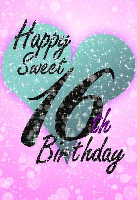 Sweet 16 Tarjeta De Cumpleaños Gratis Greetings Island 16th