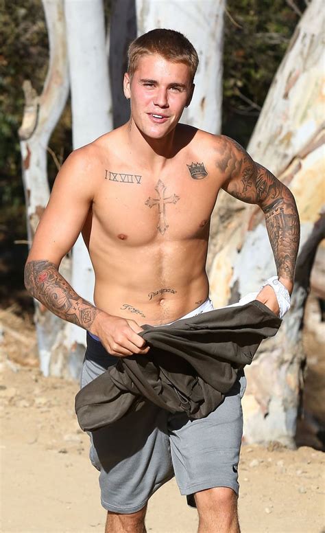 Justin Bieber Best Celebrity Shirtless Pictures Popsugar