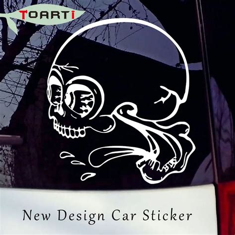 153171 Cm Funny Skull Head Vinyl Car Sticker Removable Strong