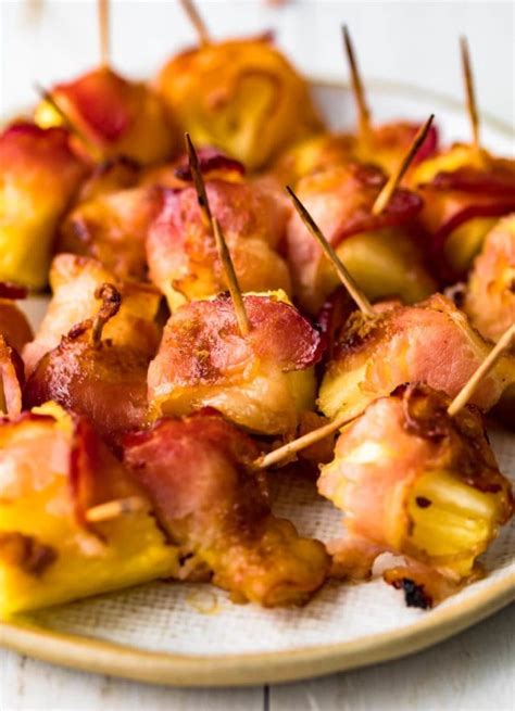 Bacon Wrapped Pineapple With Brown Sugar Recipe The Cookie Rookie