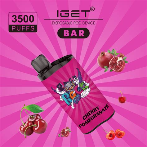 Iget Bar Cherry Pomegranate 3500 Puffs India Vape Store