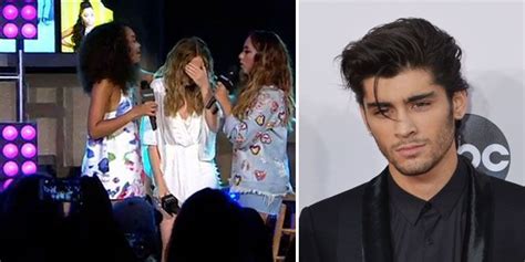 video perrie edwards breaks down on stage while singing after her break up with zayn malik