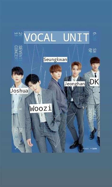 Seventeen Vocal Unit Names Seventeen Members Names Seventeen