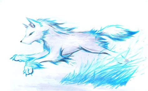 Ice Wolf Drawing Hakuchuumu
