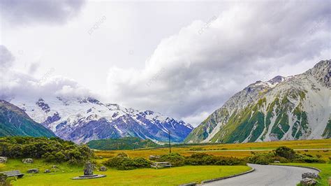 Mount Cook Afternoon Snow Capped Mountain Travel Landscape Photography
