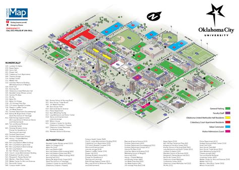 Parking Map Oklahoma City University