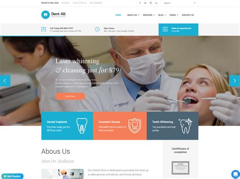 Sites Web Médicaux  Exemples de sites Internet dentistes et spécialistes