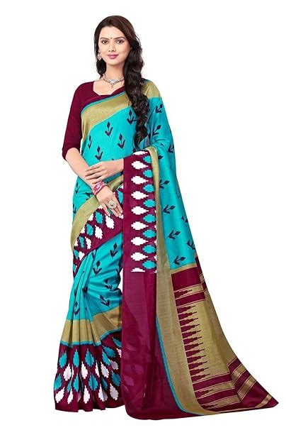 Buy Sarees Below 500 Cotton Silk Saree With Blouse Piece Bluefree Size At