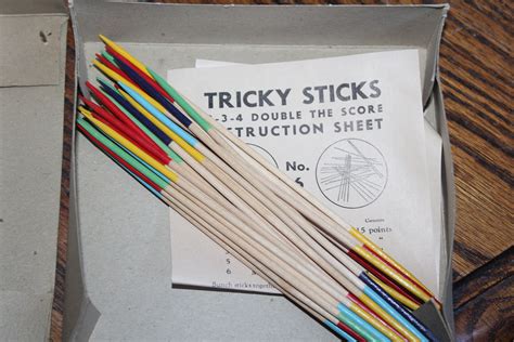 Vintage 1940s Tricky Sticks Game By J Pressman