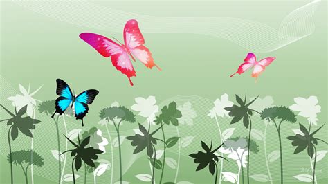 Free Download Widescreen Wallpapers Colorful Butterflies 1920 X 1200
