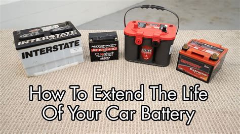 How To Extend The Life Of Your Car Battery Youtube