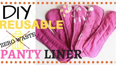 Diy Reusable Panty Liner Sewing Tutorial Zero Waste Eco Friendly