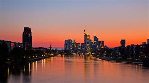 Frankfurt Sunset Foto And Bild Deutschland Europe Hessen Bilder Auf