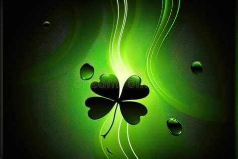 Luck Of The Irish Leaves Patrick S Day Generative Ai Stock Photo