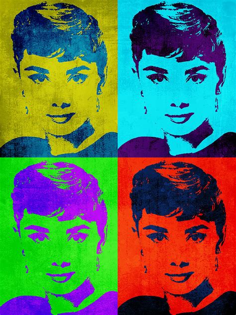 Audrey Hepburn Pop Art Portrait Digital Art By Mihaela Pater Fine Art