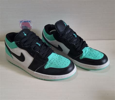 Nike Air Jordan 1 Low Emerald Toe 553558 117 On Carousell