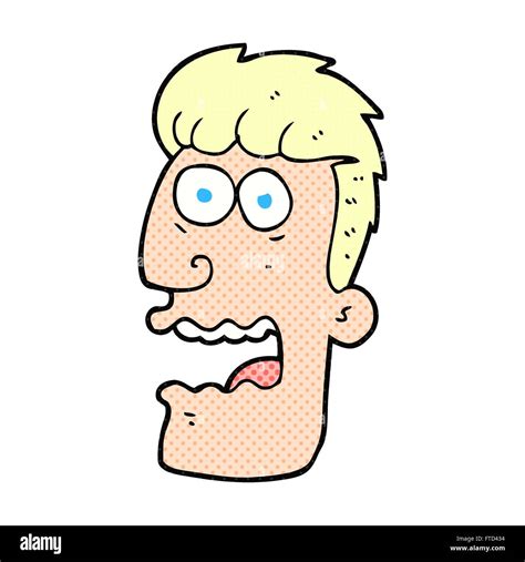 Freehand Drawn Cartoon Shocked Man Stock Vector Image And Art Alamy