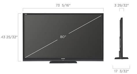 Finding the right size stand for your tv is not just about aesthetics. 80 inch tv dimensions - for family room | 80 inch tvs, Tvs ...