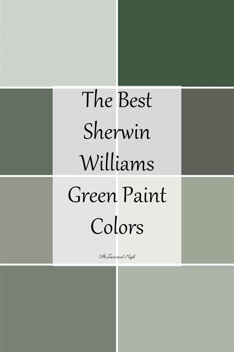 The Best Sherwin Williams Green Paint Colors