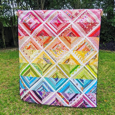 Rainbow Stash Buster Slightly Biased Quilts