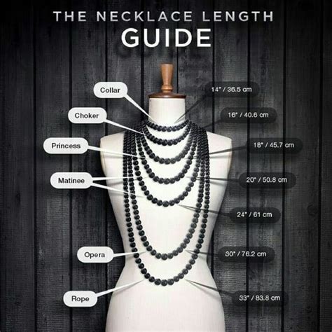 Guide Standard Necklace Length Size Chart Picking Up Perfect Chain