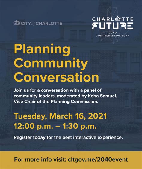 Planning Community Conversation Charlotte Future 2040 Comprehensive Plan