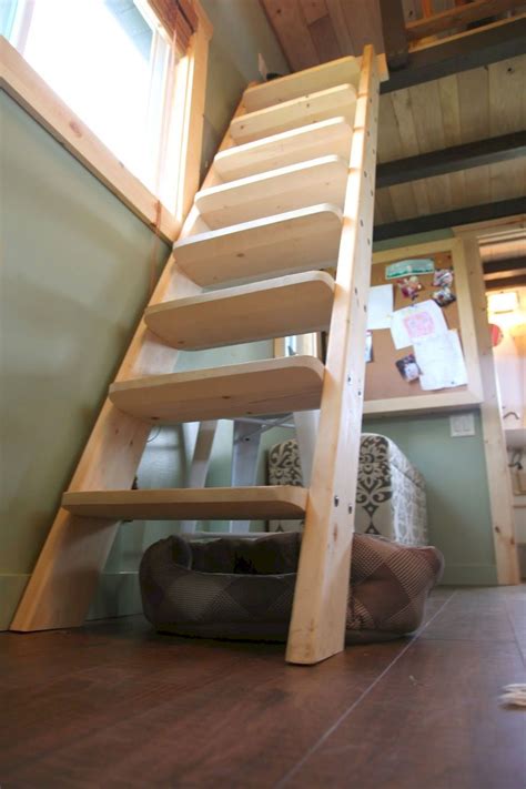 Popular Inspiration Tiny House Loft Ladder Stairs House Plan Ideas