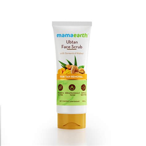 Buy Mamaearth Ubtan Scrub For Face With Turmeric And Walnut For Tan