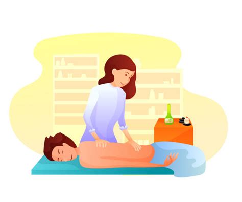 drawing of massage therapist illustrations royalty free vector graphics and clip art istock