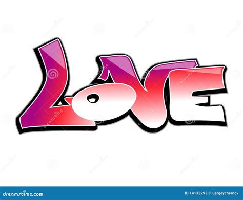 Graffiti Art Design Love Stock Vector Illustration Of Paint 14133293